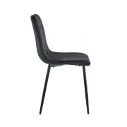 Krzesło tapicerowane czarny nogi czarny K5-ZA 2